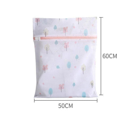 4Pcs Cute Delicates Wash Bag Laundry Lingerie Bra Washing Pack Set Clothes Case - Blue.