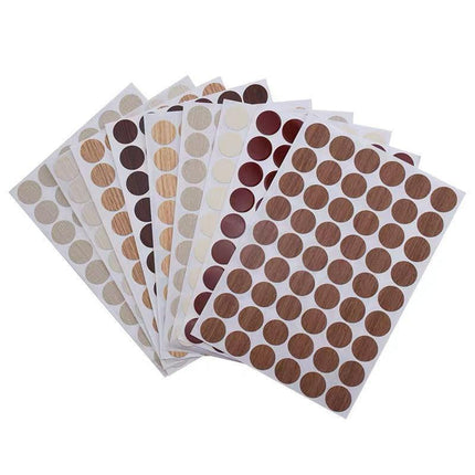 54 X Self Adhesive Decorative Screw Cover Caps Holes Cams Furniture Kitchen 20mm - PC 260.