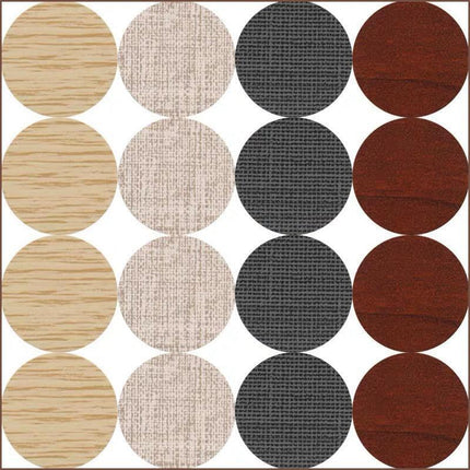 54 X Self Adhesive Decorative Screw Cover Caps Holes Cams Furniture Kitchen 20mm - PC 260.