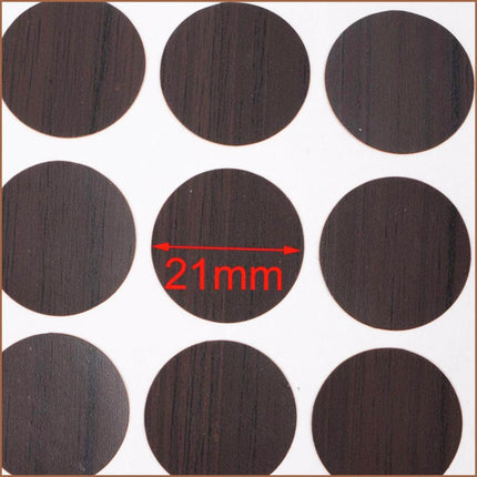 54 X Self Adhesive Decorative Screw Cover Caps Holes Cams Furniture Kitchen 20mm - PC 260.