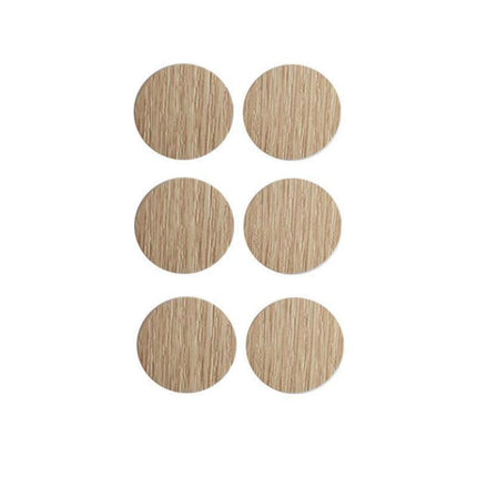 54 X Self Adhesive Decorative Screw Cover Caps Holes Cams Furniture Kitchen 20mm - PC 260.