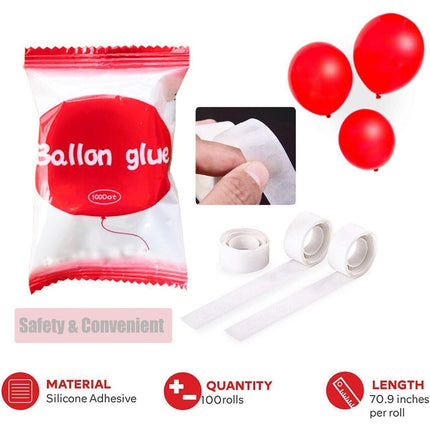 Balloon Glue Dots Photo Adhesive Bostik Party Doubletape Scrapbooking - 5M Double Hole Arch Strip.