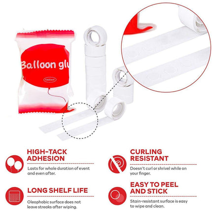 Balloon Glue Dots Photo Adhesive Bostik Party Doubletape Scrapbooking - 5M Double Hole Arch Strip.