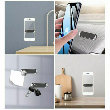 Phone Holder Mount Dashboard Stand for Car Mobile Smartphone Mini Size Grip Pad - Silver *1 Unit.