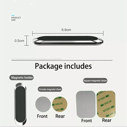Phone Holder Mount Dashboard Stand for Car Mobile Smartphone Mini Size Grip Pad - Silver *1 Unit.