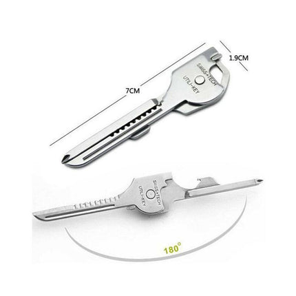 Utili-Key 6 in 1 Key Ring Chain Multi-tool Pocket Knife Screwdriver Swiss Tech.