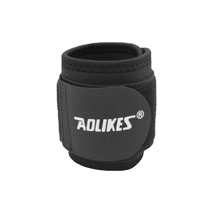 Aolikes Adjustable Sports Gym Wrist Support Brace Wrap Band Wristband Strap Au - Black+Red.