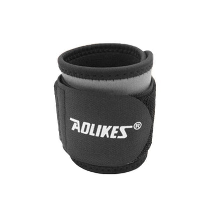 Aolikes Adjustable Sports Gym Wrist Support Brace Wrap Band Wristband Strap Au - Black+Red.