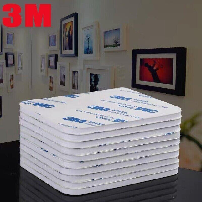 Round 60 x 3mm 3M Double Sided Foam Sticker Tape Side Wall Car Self Adhesive Pads - 6pcs.