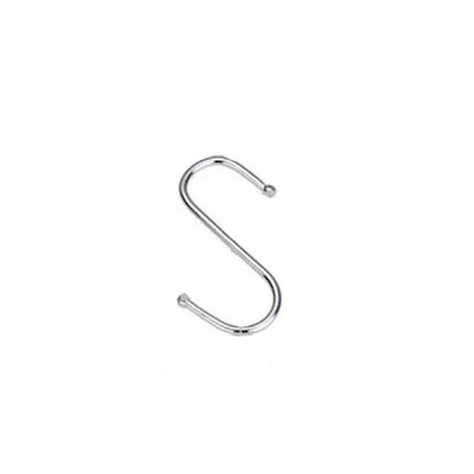 8cm Stainless Steel S Shape Hooks Kitchen Hanger Rack Clothes Hanging Plant Holders - 20PCS.