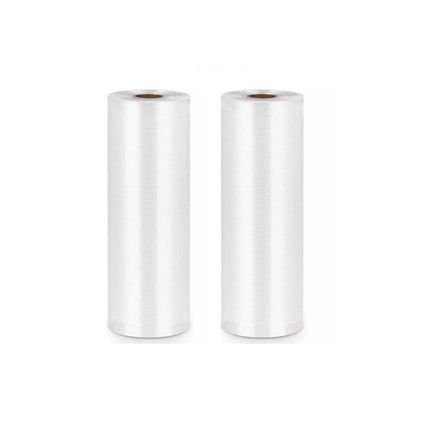1-10x Commercial Heat-Resistant Vacuum Sealer Rolls for Food Storage - 2 Rolls (22cm x 5m).