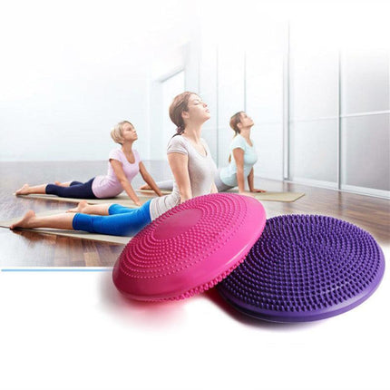 Balance Stability Cushion Wobble Air Disc Ankle Knee Strength Rehab Exercise - Red.