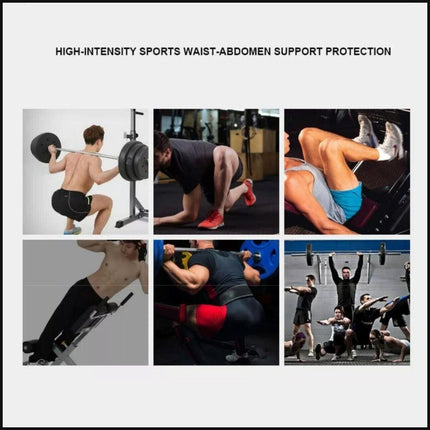 Fitness Weight Lifting Belt Barbell Dumbell Training Back Support Men Women M - Red-M.