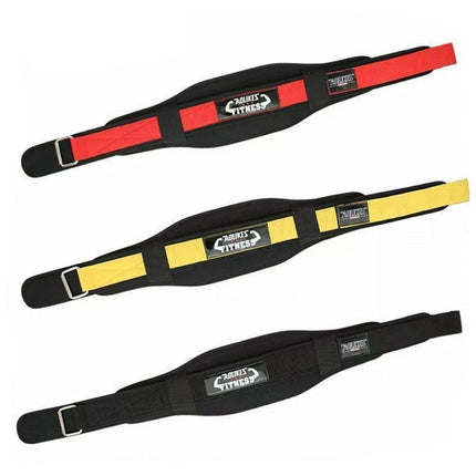 Fitness Weight Lifting Belt Barbell Dumbell Training Back Support Men Women XL - Yellow-XL.