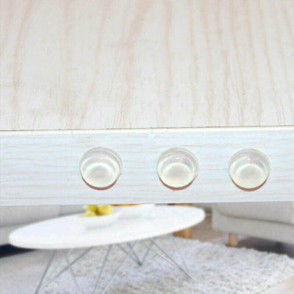100PCS Clear Silicone Bumper Pads Self Adhesive Door Drawer Cabinet Furniture Stopper - 100PCS-10*2mm.