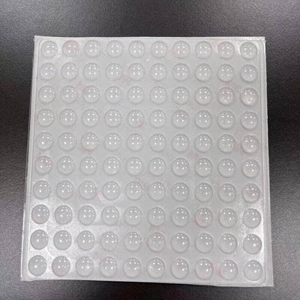 100PCS Clear Silicone Bumper Pads Self Adhesive Door Drawer Cabinet Furniture Stopper - 100PCS-10*2mm.