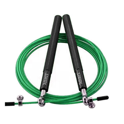 Aolikes Adjustable High Speed Steel Skipping Jump Rope Dual Bearings Gym Boxing - Red.