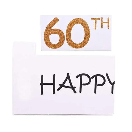1Th 18Th-60Th Photo Booth Props Picture Frame Wedding Birthday Party Decoration - Happy 50TH.