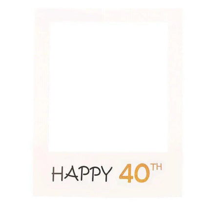 1Th 18Th-60Th Photo Booth Props Picture Frame Wedding Birthday Party Decoration - Happy 50TH.