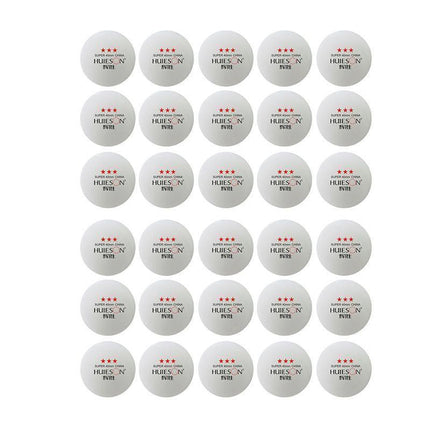 30PCS 3-Star Table Tennis Balls Professional Pingpong Ball Training Ball 40mm - White.