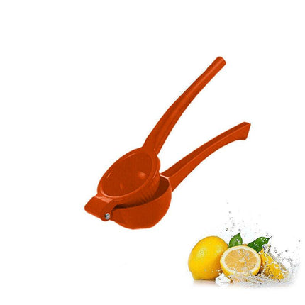 Premium Quality Metal Lemon Squeezer Handheld Juicer Presser Citrus Juice Lime - Red.