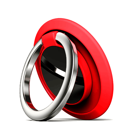 Iring Phone Ring Finger Holder Stand Car Mount Hook For Iphone Ipad Mobile Grip - D- Black.