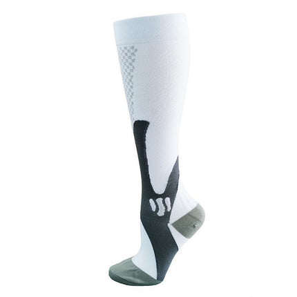 Copper Compression Socks for Running Travel Sports Anti Fatigue Support XXL Unisex - Blue.