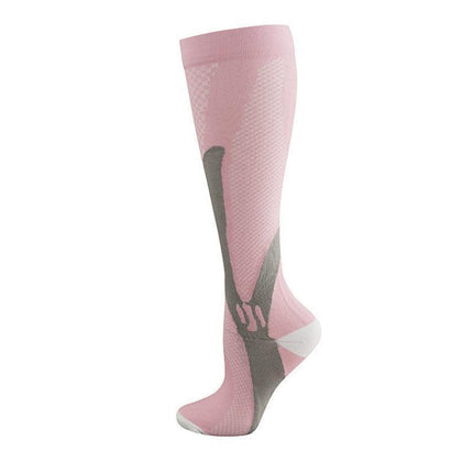 Copper Compression Socks for Running Travel Sports Anti Fatigue Support XXL Unisex - Blue.