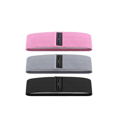 Aolikes Set 3 Resistance Booty Bands Hip Circle Loop Bands Workout Exercise - Set of 3 (Green,Pink,Purple) with Bag.