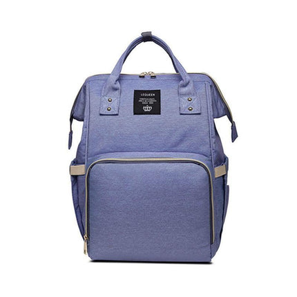 Luxury Multifunctional Diaper Nappy Backpack Maternity Mummy Changing Bag - Wavy Grain.