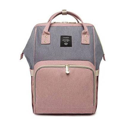 Luxury Multifunctional Diaper Nappy Backpack Maternity Mummy Changing Bag - Wavy Grain.
