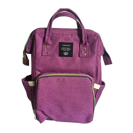 Luxury Multifunctional Diaper Nappy Backpack Maternity Mummy Changing Bag - Wavy Grain.