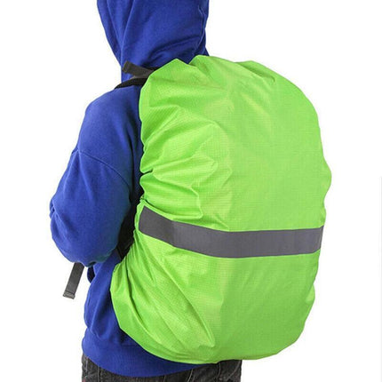 L Size Outdoor Foldable Backpack WaterProof Rain Cover Rucksack Camping Travel - Army Green.