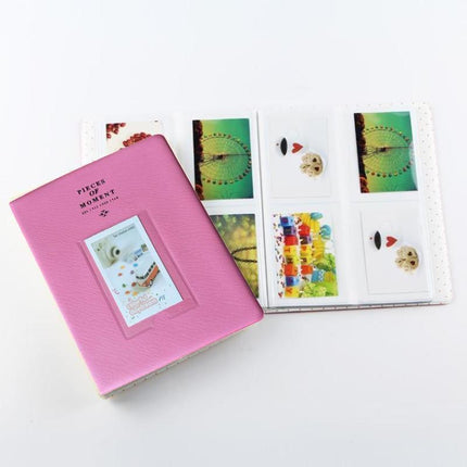 128 Pockets Album Case Storage For Polaroid Photo FujiFilm Camera Film - Blue.