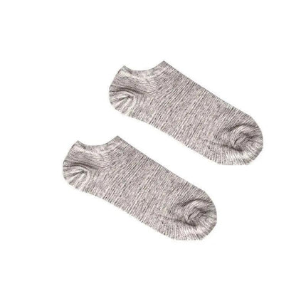 5X Pairs Low Cut Socks Cotton Soft Breathable Non-Slip Casual Ankle - Black (5 Pairs).