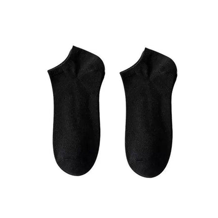 5X Pairs Low Cut Socks Cotton Soft Breathable Non-Slip Casual Ankle - Dark Grey (5 Pairs).