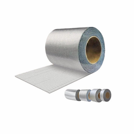5M Waterproof Tape Butyl Rubber Aluminium Foil Roof Pipe Caravan Repair Flashing - 5cm* 5m* 1 Unit.
