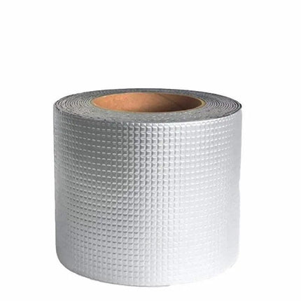 5M Waterproof Tape Butyl Rubber Aluminium Foil Roof Pipe Caravan Repair Flashing - 15cm*5m*1 Unit.