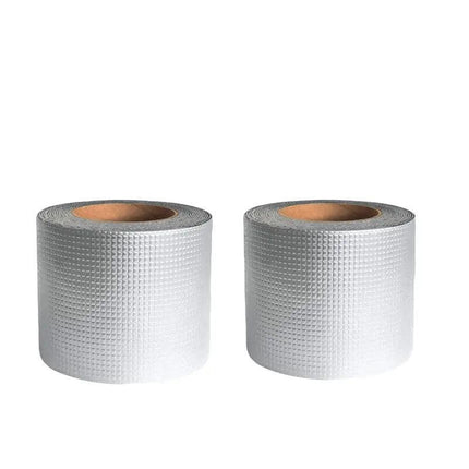 5M Waterproof Tape Butyl Rubber Aluminium Foil Roof Pipe Caravan Repair Flashing - 15cm*5m*1 Unit.