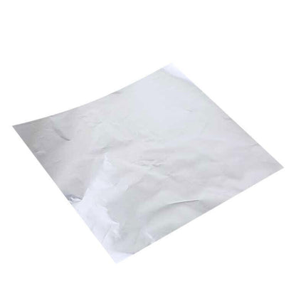 100Pcs Aluminium Foil Chocolate Wrappers 20cm Squares - Gold/Gloss.