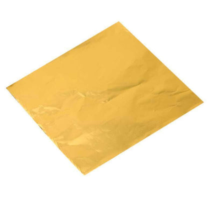 100PCS Tin Foil Aluminium Wrapping Square Chocolate Wrappers 10CM - Purple/Gloss.
