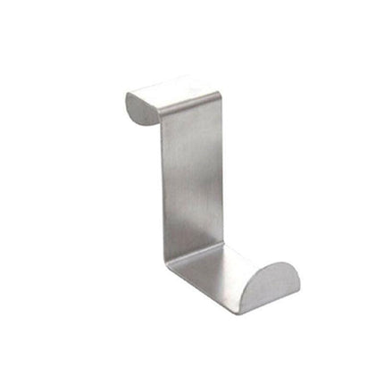 4X/6X Over Door Hooks Hanger Holder Stainless Steel Cabinet Organizer Clothes 4.5cm - 4 PCS.