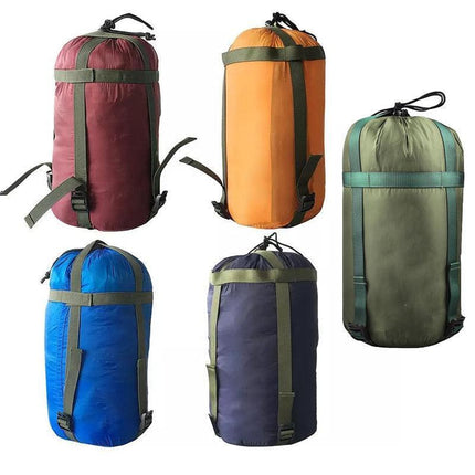 Camping Sleeping Bag Compression Sack Waterproof Outdoor Storage Bag - Army Green.