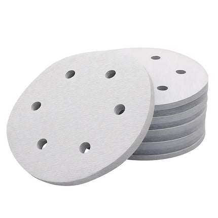 100x 123mm 6/8-Hole Sanding Discs Hook Loop Orbital Sander Pads 80 120 240 Grit - 180 Grits（6-Hole）.