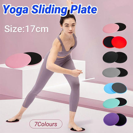 2PCS Core Sliding Discs Fitness Sliders for Home Gym Yoga Gliding Exercise 17cm - Red.