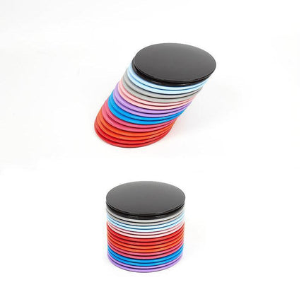 2PCS Core Sliding Discs Fitness Sliders for Home Gym Yoga Gliding Exercise 17cm - Red.