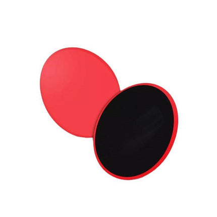 2PCS Core Sliding Discs Fitness Sliders for Home Gym Yoga Gliding Exercise 17cm - Red.