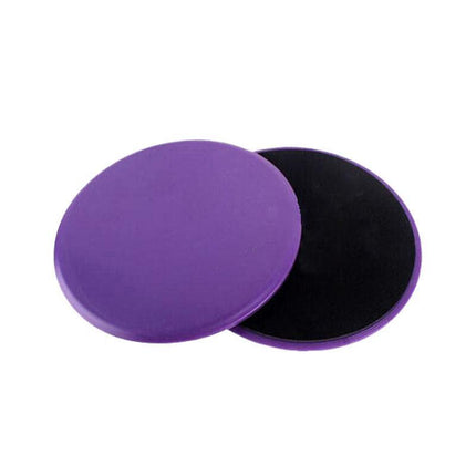 2PCS Core Sliding Discs Fitness Sliders for Home Gym Yoga Gliding Exercise 17cm - Purple.