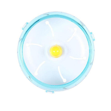 Blue Hamster Guinea Pig Running Disc Cage Accessories Running Round Wheel Pet Toys - 12CM.