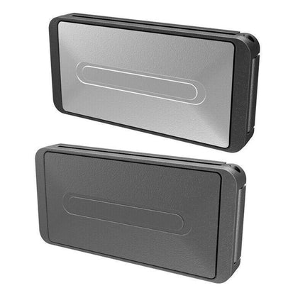 2X Car Shoulder Strap Positioning Clip Buckle Adjuster for Driving Comfort - Silver.